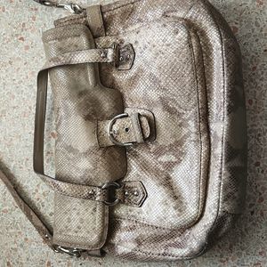 Snakeskin Coach bag